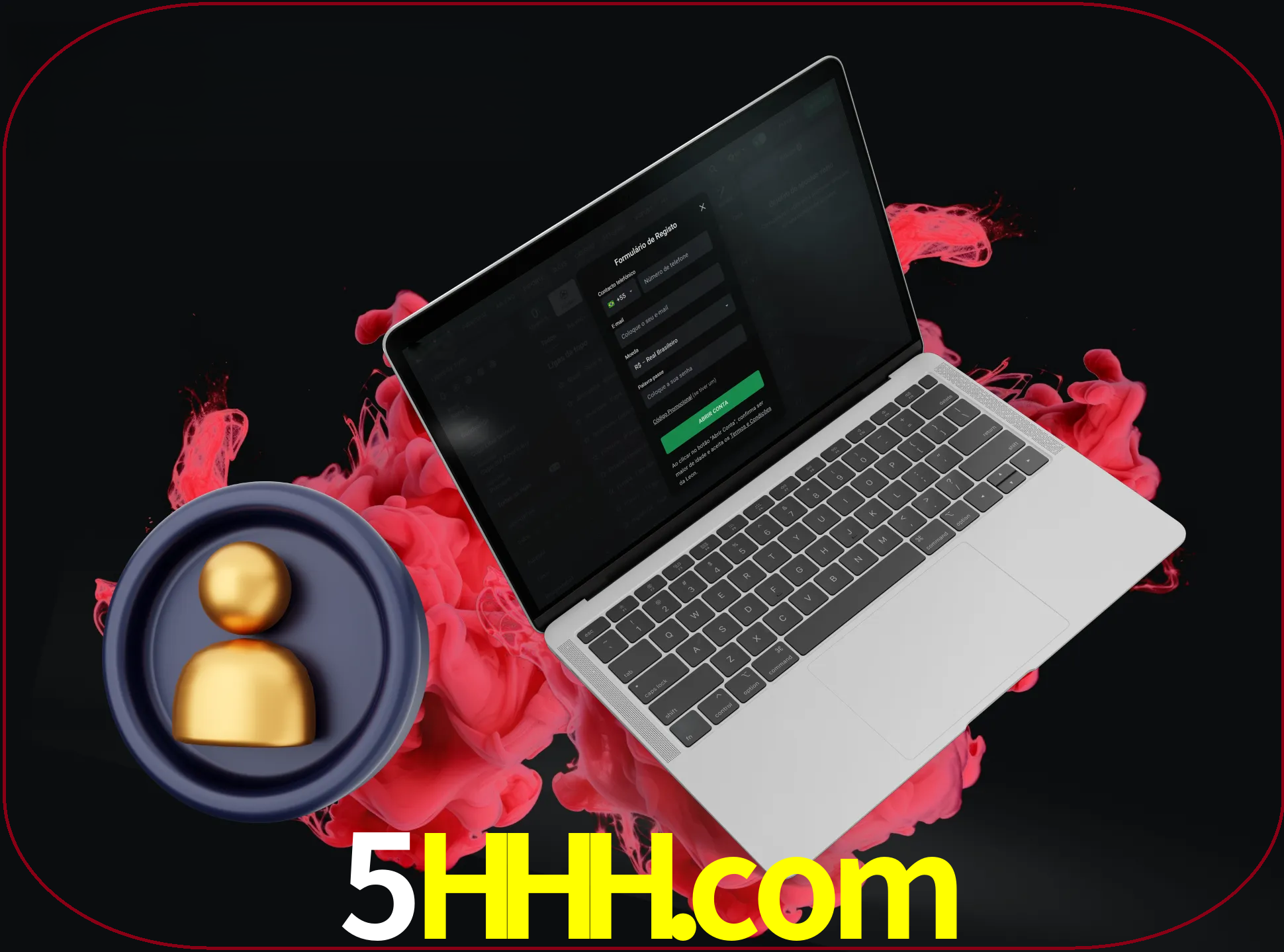 No cabeçalho do site 5hhh, clique no botão que o levará a um formulário especial onde terá de introduzir as suas informações actuais.