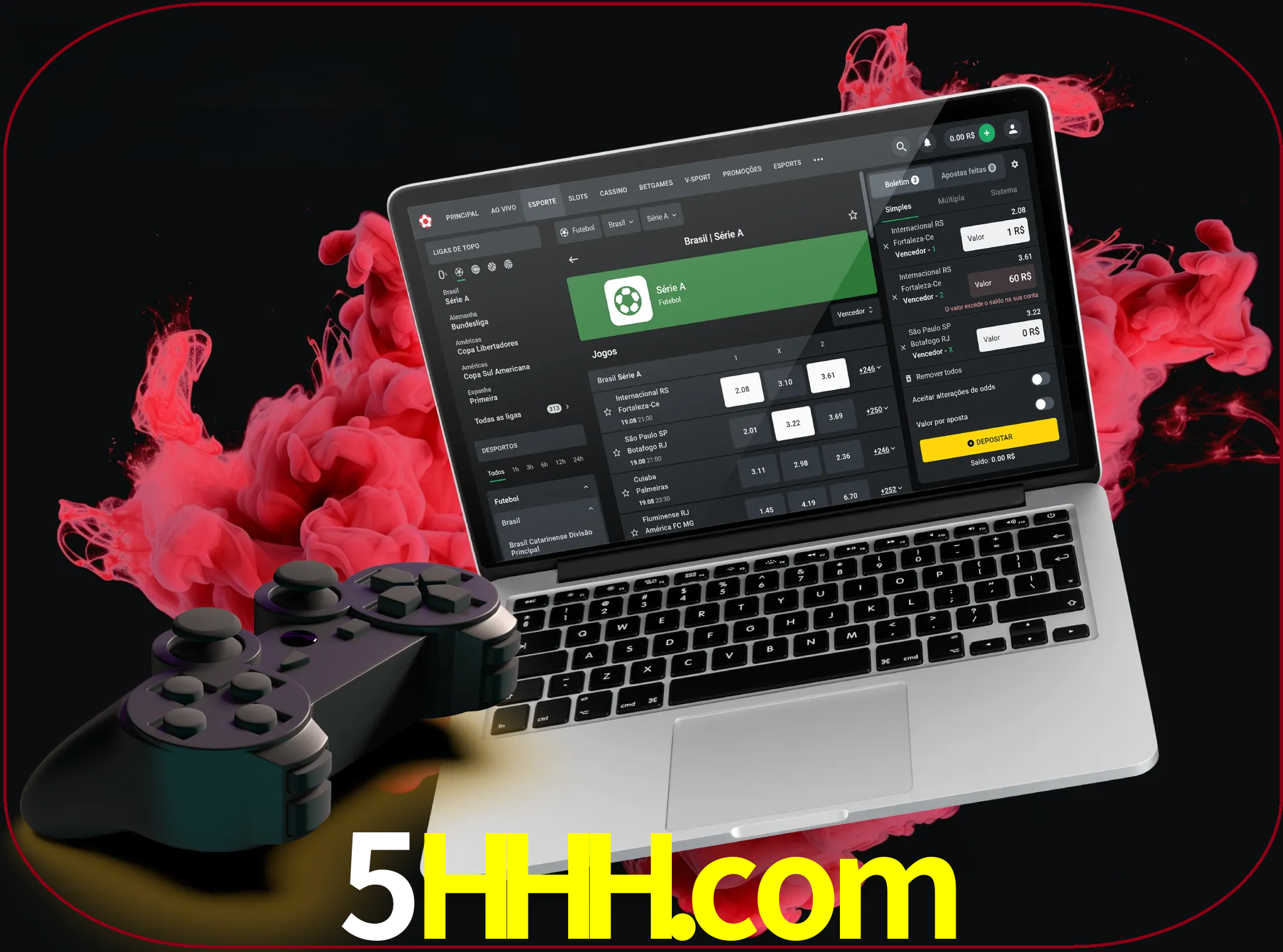 Visite a secção especial de jogos de vídeo em 5hhh para descobrir em que jogos pode apostar e ganhar muito dinheiro.