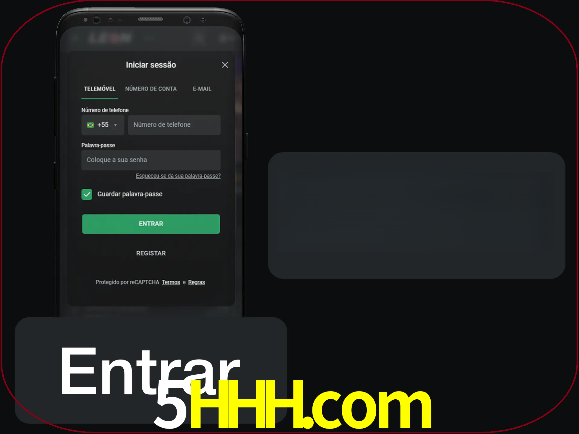 Faça o login para começar a apostar e jogar no cassino.